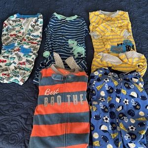 5 pack of Carter’s snug footed pajama